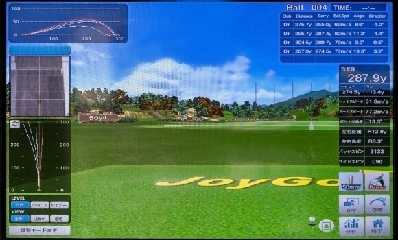 設備は最新の「Joy Golf Smart +」